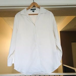 Ralph Lauren white linen shirt  medium